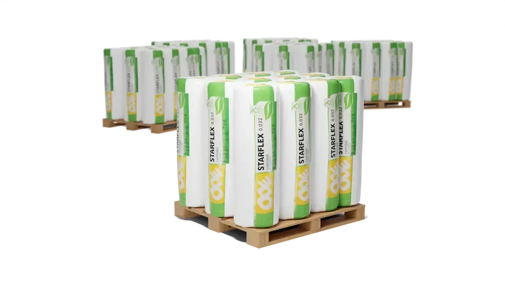 Minerální vata STARFLEX G 035r, 180 mm (4,32 m2/bal.)