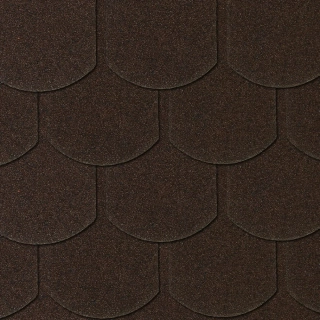 Asfaltový šindel - BOBROVKA, hnědá